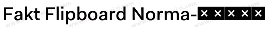 Fakt Flipboard Norma字体转换